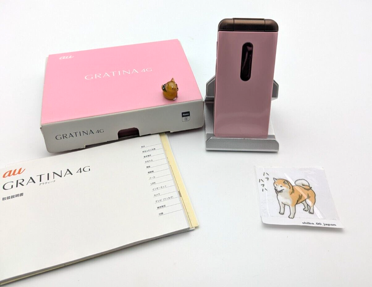 au GRATINA 4G KYF31 ピンク 携帯電話
