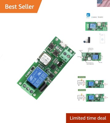 Voice-Activated WiFi Relay Switch for Smart Home - Control Your Devices Remotely