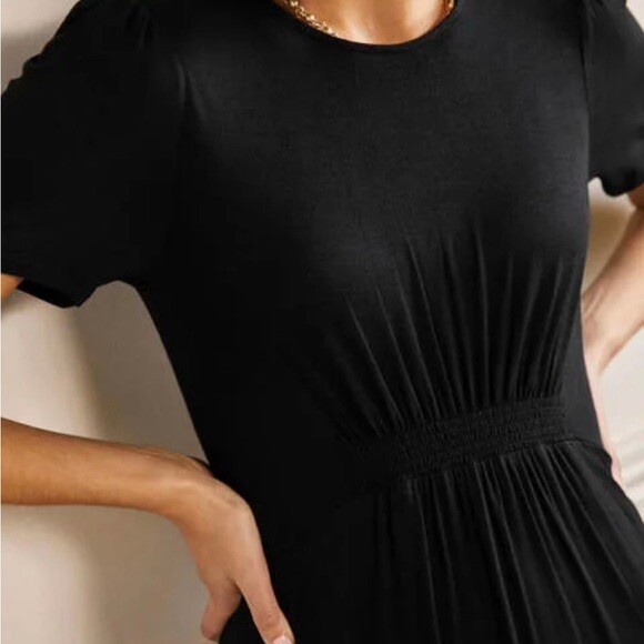 Boden Women's Jersey Dress Crew Neck A-line UK 6 US 2 Black D0488 NWT | eBay