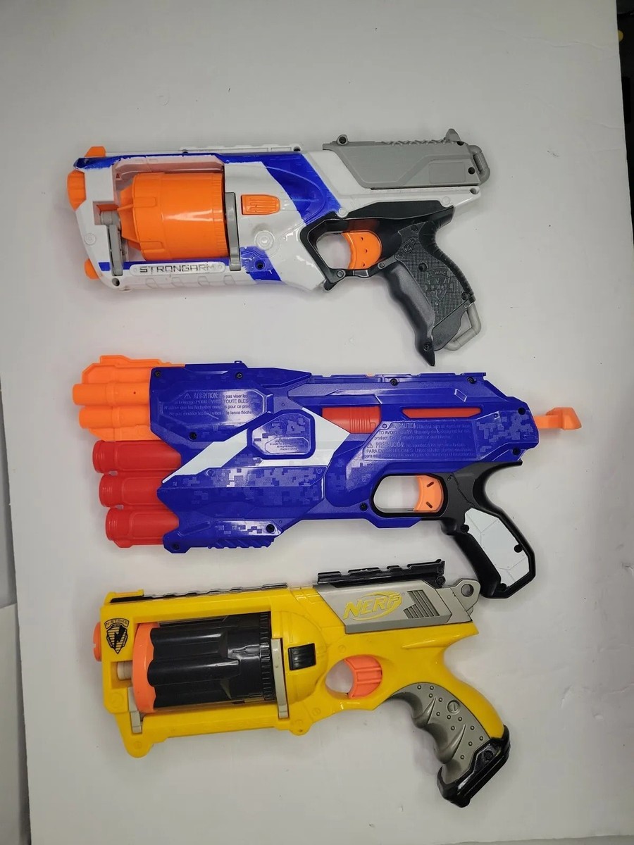Nerf N-Strike Elite: Maverick, Dual Strike, and Strongarm Lot | eBay