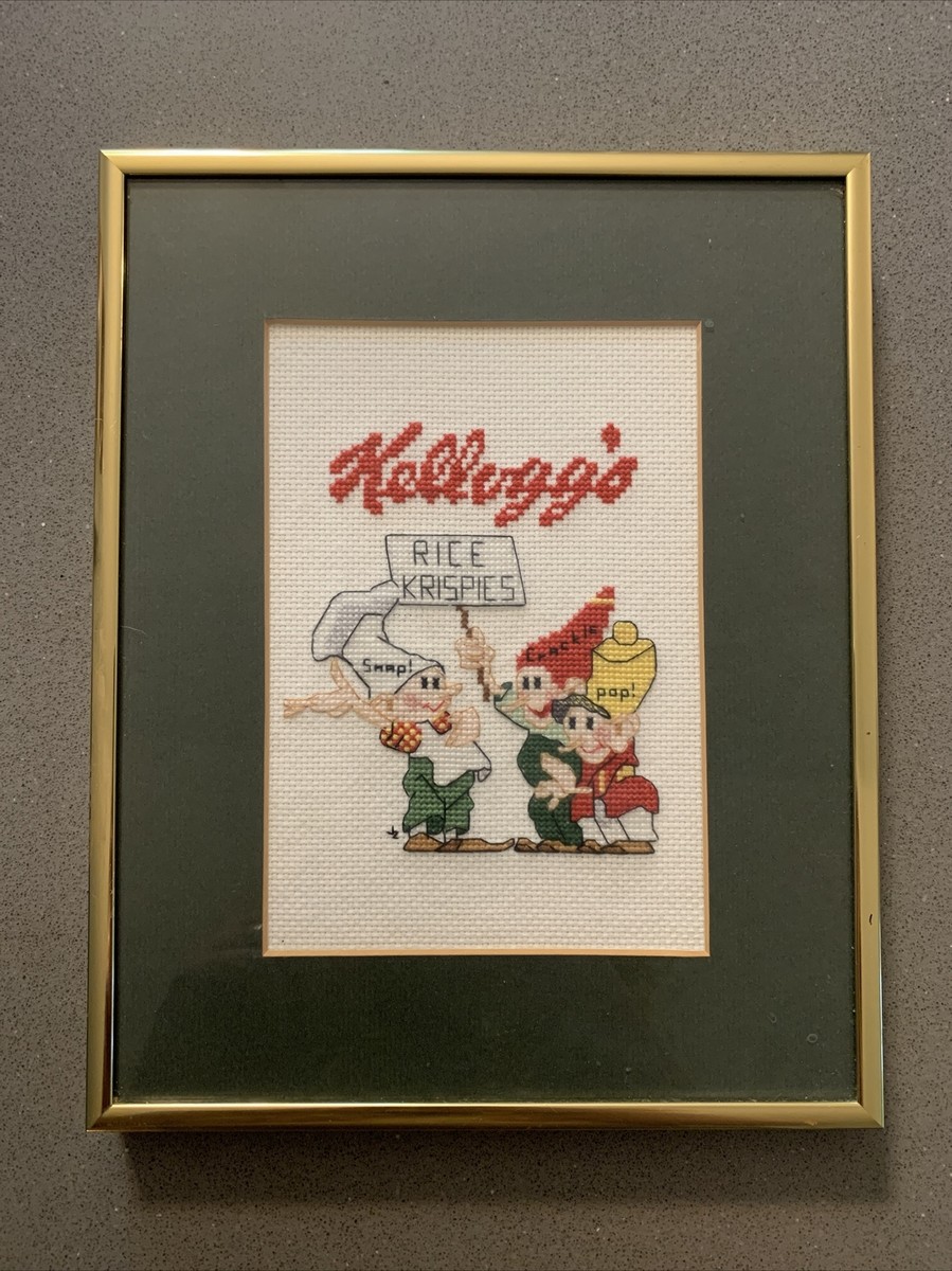 Kellogg's Rice Krispies Vintage Cross Stich Framed Rare 1980s | eBay