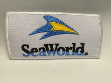 SEA WORLD  NEW EMBROIDERED COMPANY IRON ON NAME PATCH TAG