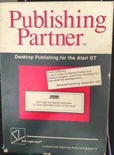Publishing Partner Desktop Publishing Atari ST Soft Logik Complete Disks Manual