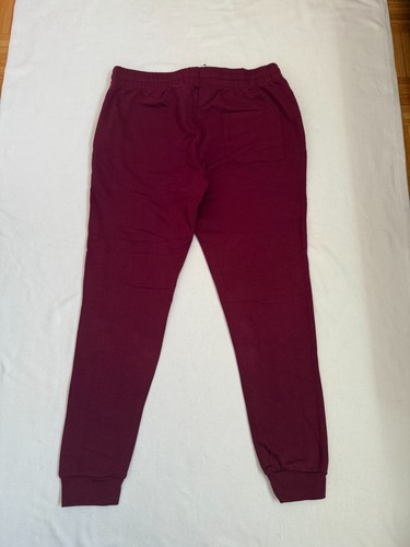 Nuevo con etiquetas ProGo EE. UU. Para Hombres Borgoña Pantalones de chándal Polar Cintura elástica Pantalones XL - Imagen 5 de 7