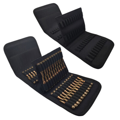TAN 100 Round Rifle Bullet Cartridge Ammo Pouch for 7.62 .38 30-30 9mm