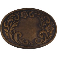 Western Floral Flower Cowboy Cowgirl Southwest Rodeo NOS Vintage Belt Buckle