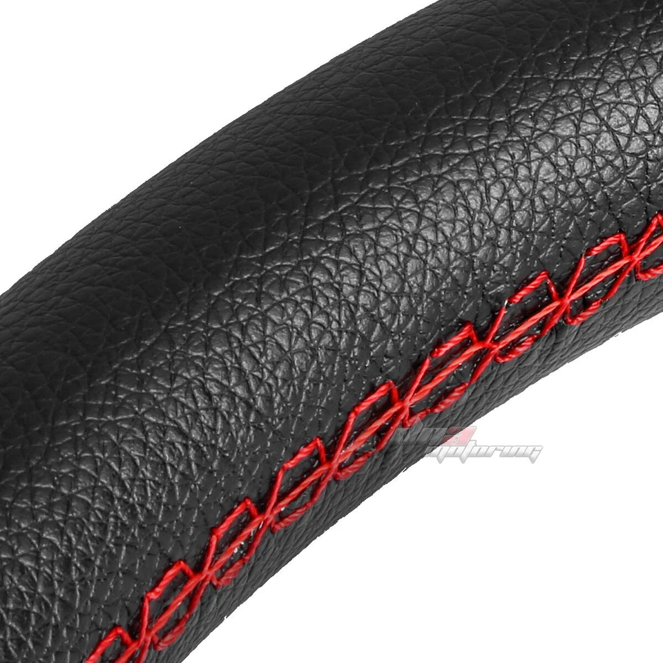 6-BOLT PVC LEATHER ALUMINUM RACING STEERING WHEEL 13.5" 3" DEEP DISH BLUE/RED Foto 3 de 4