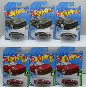 hot wheels tesla model 3 red