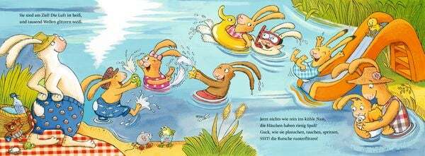 Thumbnail - Wenn Sieben Kleine Badehasen Quietschfidel Ans Wasser Rasen