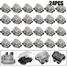 24X Low Voltage Wire splice connectors 3 Way T Tap Solderless For 24-18 AWG Wire