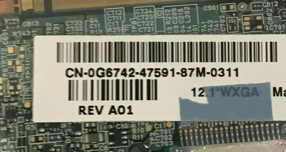 DELL LATITUDE X1 OEM 12.1" WXGA PANTALLA LCD BRILLANTE, LTD121EX9D, G6742 Foto 4 de 4