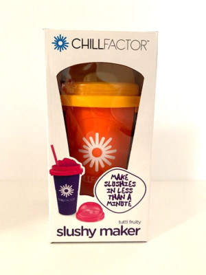 NEW Sealed Orange Chill Factor Slushy Maker 16.9oz