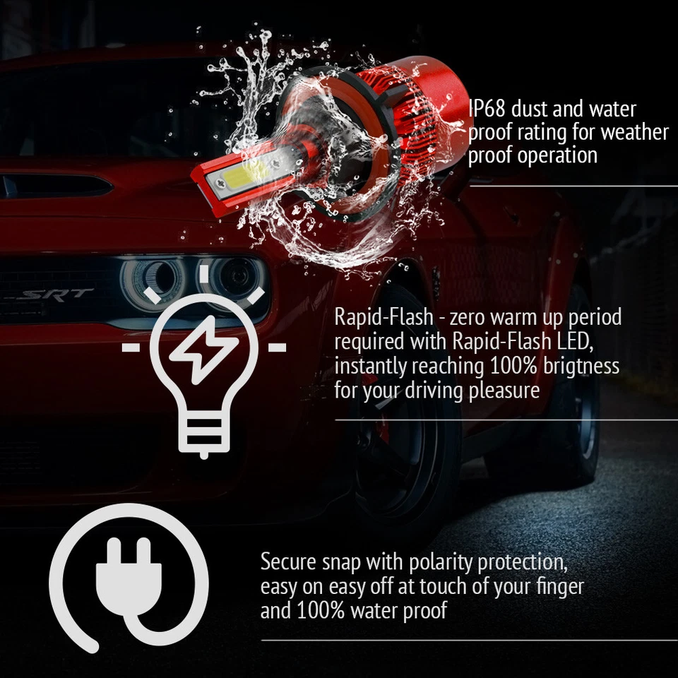 XENTEC LED HID conversión de faros H13 9008 6000K 2006-2008 Lincoln Mark LT Foto 4 de 4