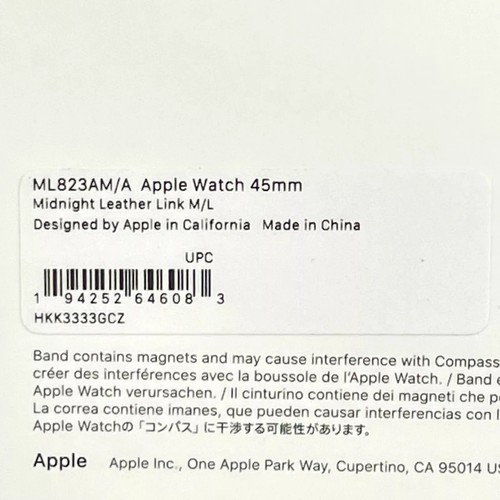 Apple iWatch Leather Link Band, 45mm, M/L - Zdjęcie 4 z 4