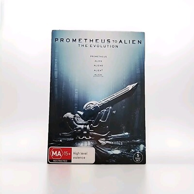 Prometheus to Alien The Evolution DVD 5 Movies Free Postage