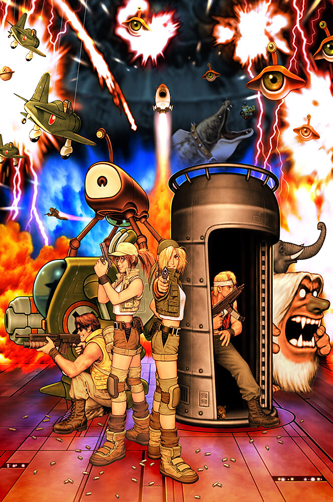 L SLUG3 メタルスラッグ3 ゲーム販促ポスター　2003年　PS2 Metal Slug 3 Arcade Neo Geo PS2 Premium POSTER MADE IN USA