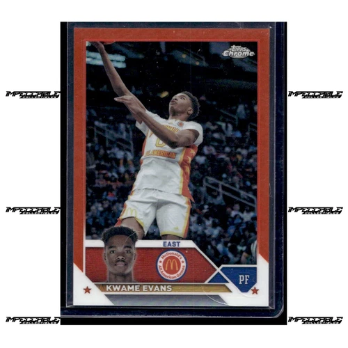 2023 Topps Chrome McDonald's All American - Orange Refractor #6 KJ Evans /25 (RC)