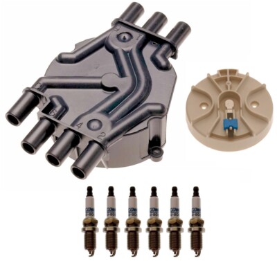 Distributor Rotor Cap & Rapidfire Spark Plugs Kit ACDelco for S10 Safari 4.3 V6