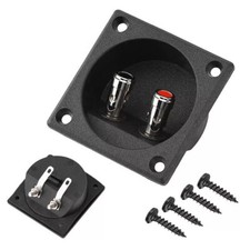 2PCS Speaker Box Terminal 2-Wire Round Spring Cup Subwoofer Connector Enclosure