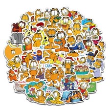 Garfield Cartoon Themed Set of 50 Assorted Stickers Decal Set