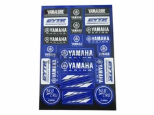 Genuine Yamaha GYTR BLU CRU Racing Blue A4 Sticker Sheet  