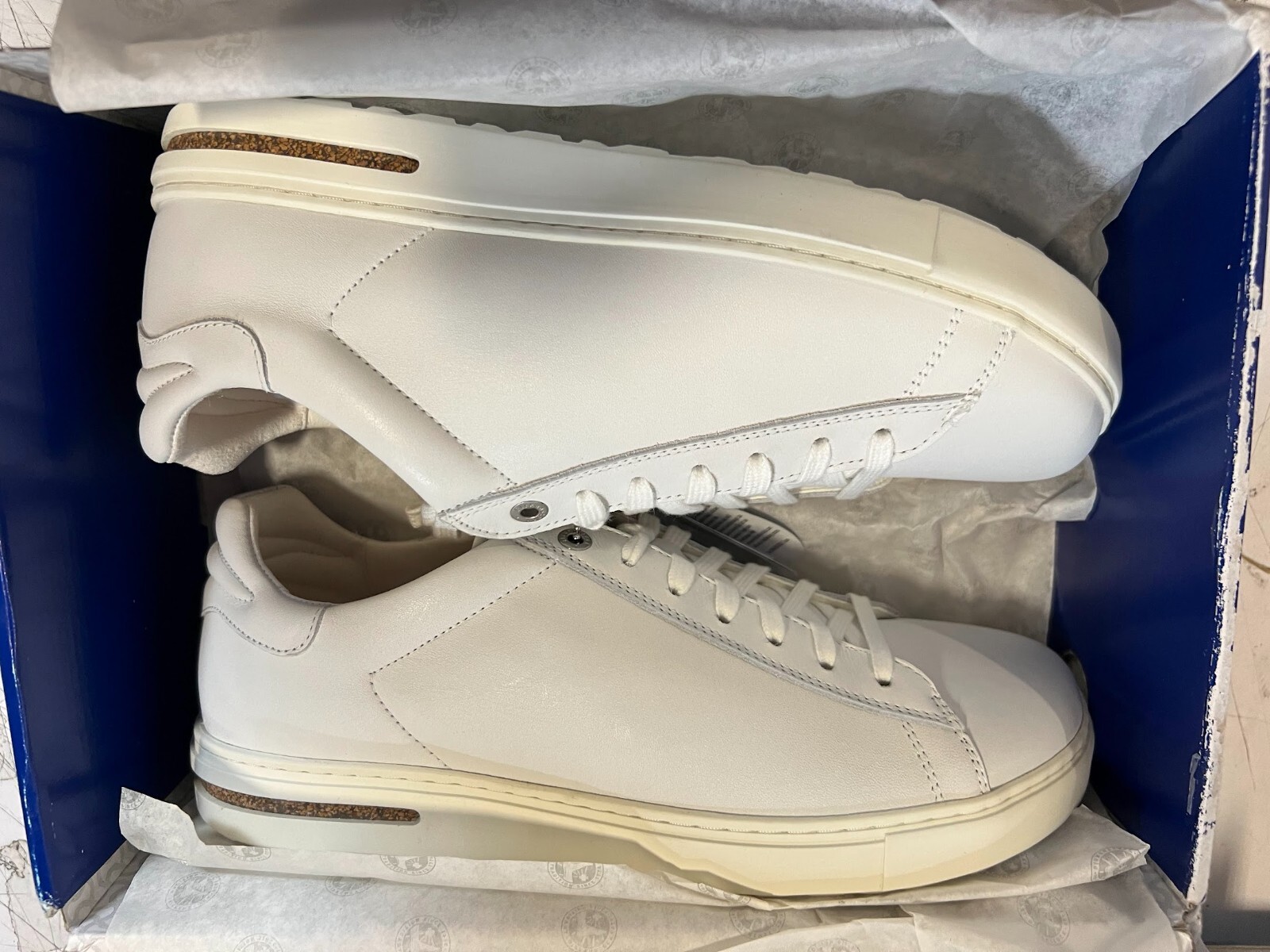BIRKENSTOCK Bend Natural Leather White Sneakers Size 11 | eBay