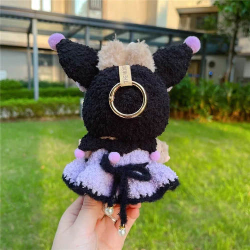 Labubu*Die Monster Plüschpuppe süßes Teufelsmädchen Plüschkleider Kostüme Set ohne Spielzeug - Bild 6 von 6