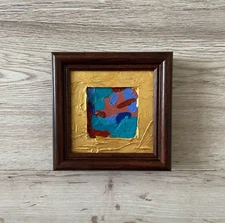 Mini painting framed