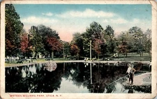 Watson Williams Park, Utica, New York NY 1917 Postcard