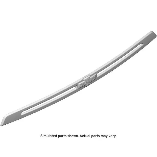 Genuine GM Black Ice Chrome Rear Closure Center Applique 84742603  