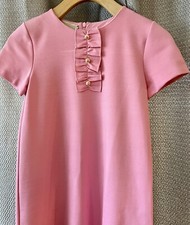 Gucci Girls Stretch Jersey Dress Size 8 Color Sugar Pink
