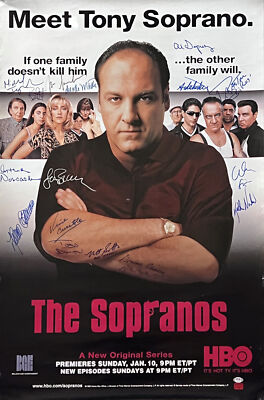 The Sopranos Meet Tony Original 1st Season HBO Poster Signed by 18