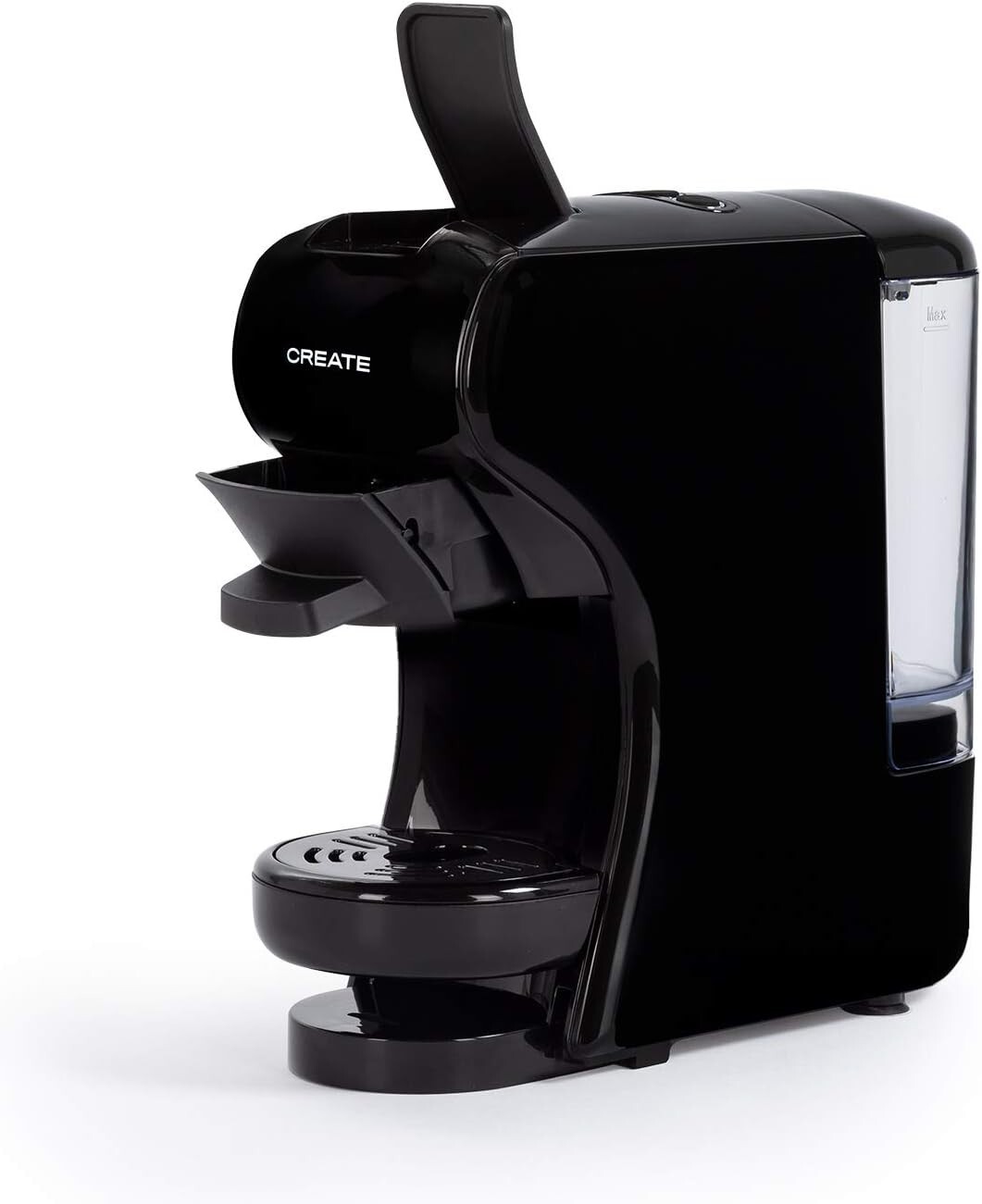 Kaffeemaschine für Multikapsel und gemahlenen Kaffee in Schwarz / 19bar /600ml