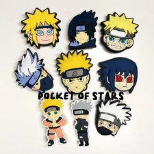 Naruto Shoe Charms for Crocs-NarutoUzumaki/Neji Hyuga/Kakashi Hatake