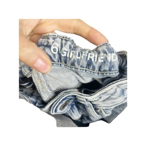 Gap Girls' Size 6 Girlfriend Jeans Distressed Light Wash Relaxed Fit 90's - Picture 4 of 5
