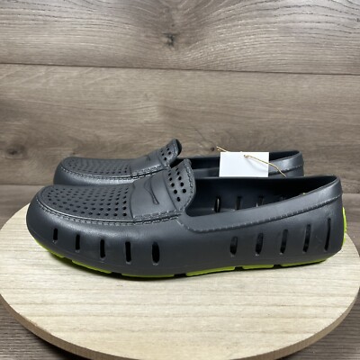 Floafers Country Club Driver Men\'s Water Shoes Asphalt Gray Lime Green Size 9 Floafers Country Club Driver Water Shoe Asphalt Gray Lime  main image 2