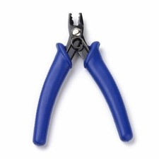 Steel Crimper Plier 45 Crimp Beads Pliers Blue Jewelry Tool 130x65x10.5mm 1Pc