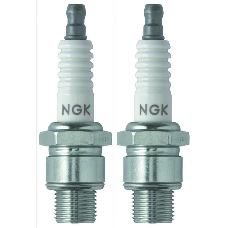 NGK Spark Plug 6431 2-PACK BU8H 14mm Copper Core Nickel, Flat Seat, HR 8