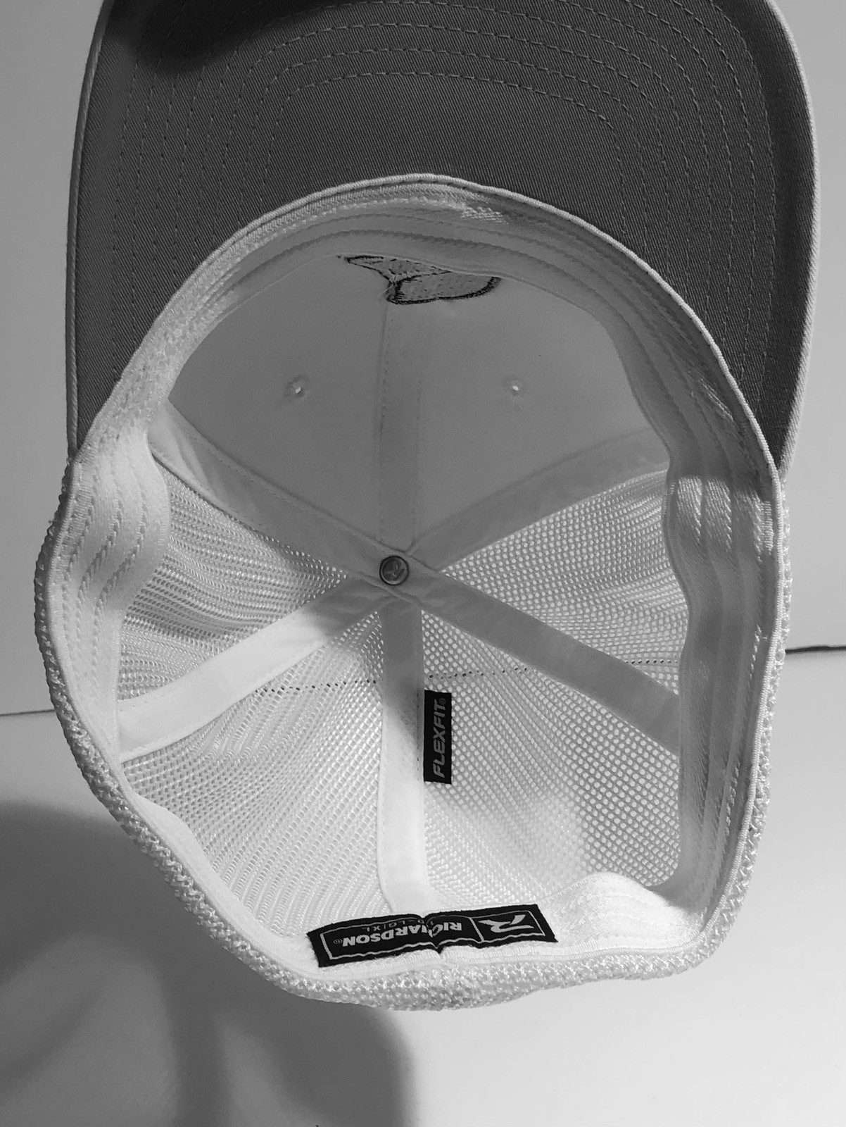 Richardson 110 Embroidered Logo White FlexFit Mesh Back Hat Size L / XL
