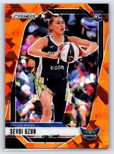 2024 Panini Prizm WNBA #92 Sevgi Uzun Ice Orange Prizms