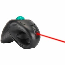 USB Wireless Trackball Mouse Portable PC Laptop Finger Hand Held Computer Mice