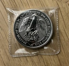1x 2oz Silver Falcon Queens Beast Coin .999 Fine- Royal Mint 112.15 per troy oz