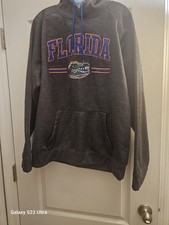 Florida Gators NCAA Embroidered Colosseum Hooded Sweatshirt Men  s XLarge. Gray