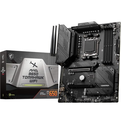 MSI MAG B650 TOMAHAWK WIFI Motherboard, ATX - Supports AMD Ryzen 7000 Series Pro
