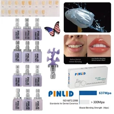 C14 Dental Lithium Disilicate Glass Ceramic Block LT CAD/CAM CEREC Emax 5Pcs/Box