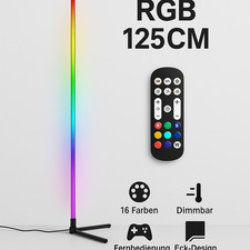 LED Stehlampe Dimmbar  RGB  Farbwechsel  Fernbedienung 125cm  Halloween Party