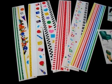 Mrs. Grossman and Creative Memories sticker Lot, Gr Lengths Various & Christmas
