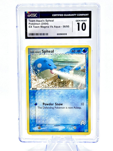 Team Aqua's Spheal graded CGC 10 for sale on eBay