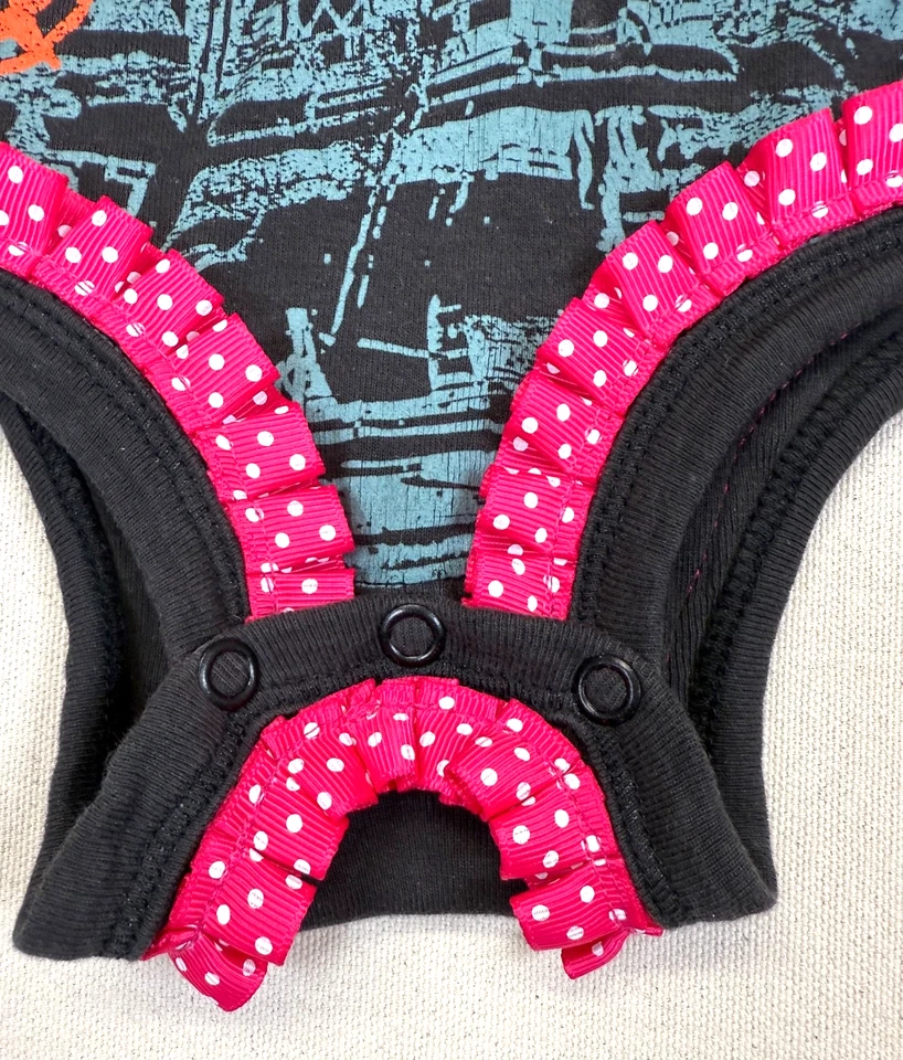 Disney Piratas del Caribe Mameluco Una Pieza Bebé Niña 6 Meses Parques Jersey Foto 4 de 4