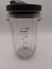 2-in-1 Replacement 18oz Cup & Flip Top Lid For Ninja EUC